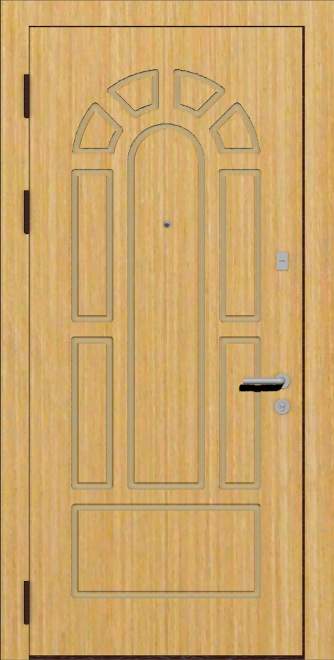 Надежная входная дверь с отделкой МДФ A11 анегри 